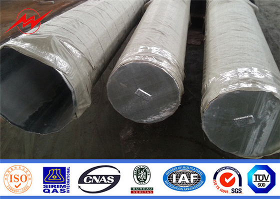 Astm A123 17meters Steel電柱Hot Dip Galvanization