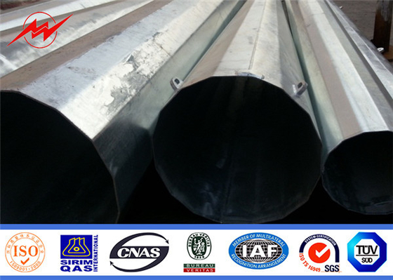 10kv Polygonal And Round Tubular Street街灯柱Hot Dip Galvanized Electrical