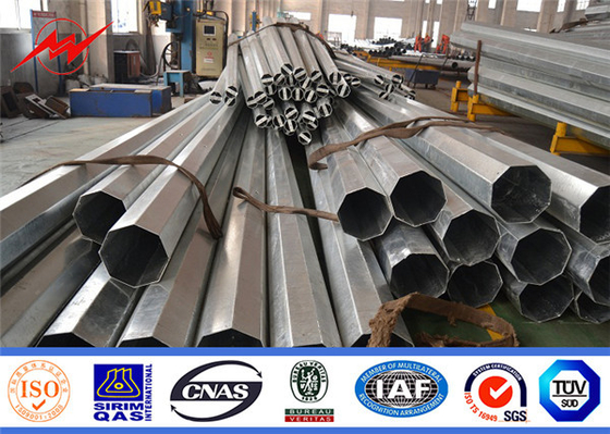10kv Polygonal And Round Tubular Street街灯柱Hot Dip Galvanized Electrical