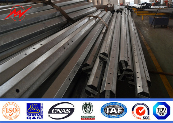 10kv Polygonal And Round Tubular Street街灯柱Hot Dip Galvanized Electrical