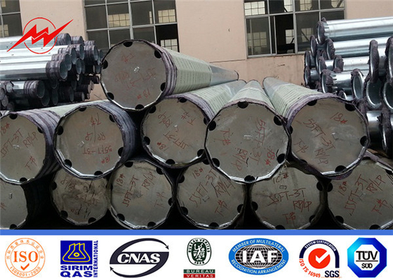 配分Line Electrical電柱15m Wall Thickness 4mm Galvanized
