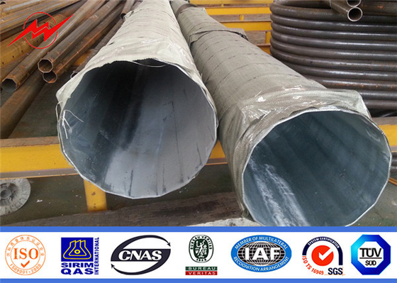 電気Conical Galvanized Steel電柱Yiled Strength Not Less Than 460mpa