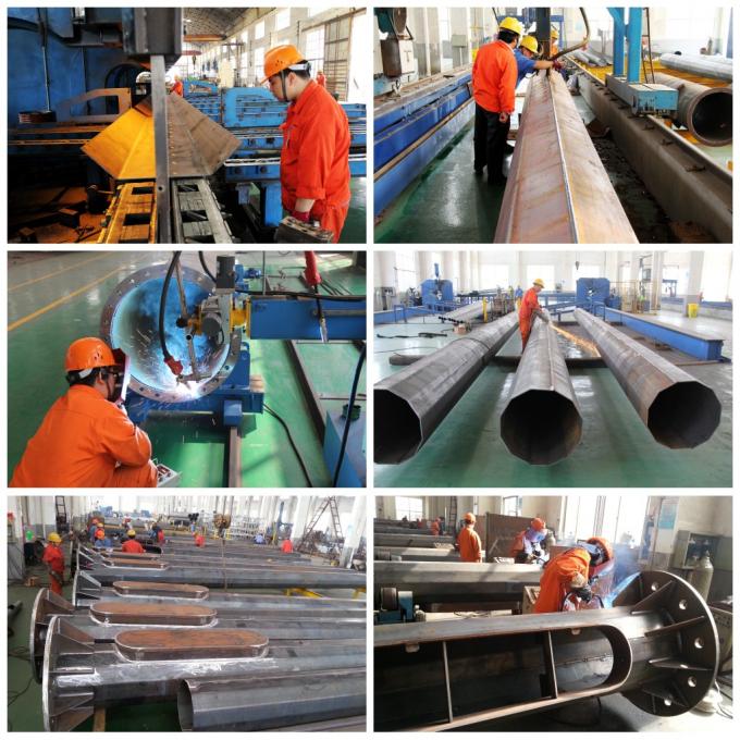 Jiangsu milky way steel poles co.,ltd 工場生産ライン 0