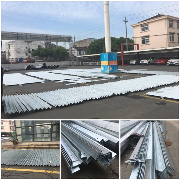 ガラス繊維の保護2の69KV 110 KV 115KV 132KVの八角形の鋼鉄伝達ポーランド人