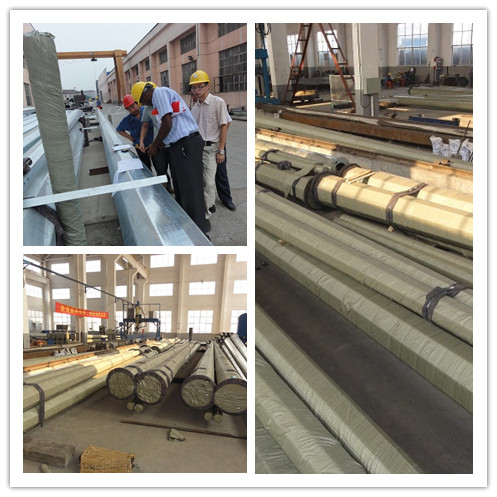 11M 13.5KNE地下またはベースプレート設置のための電気電源ポール,さまざまなサイズと仕上げで利用可能 0